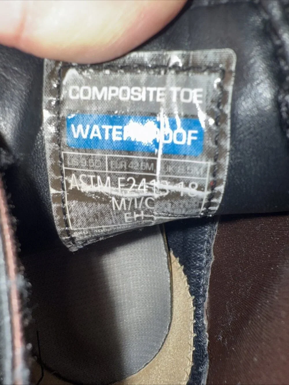Ariat Turbo Chelsea Waterproof Carbon Toe MAN IN Black SZ 9.5D